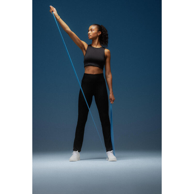 Kadın Siyah Crop Sporcu Atleti - Fitness