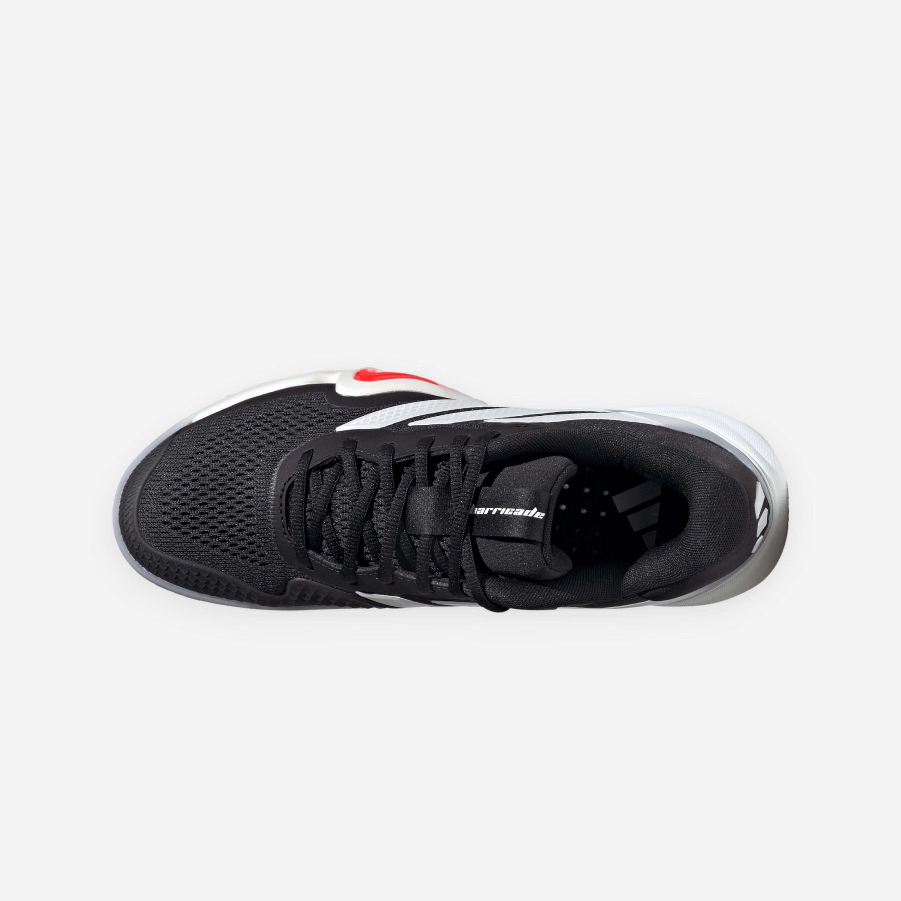 Chaussures de tennis terre battue homme, Barricade 14 noir blanc rouge 7/7