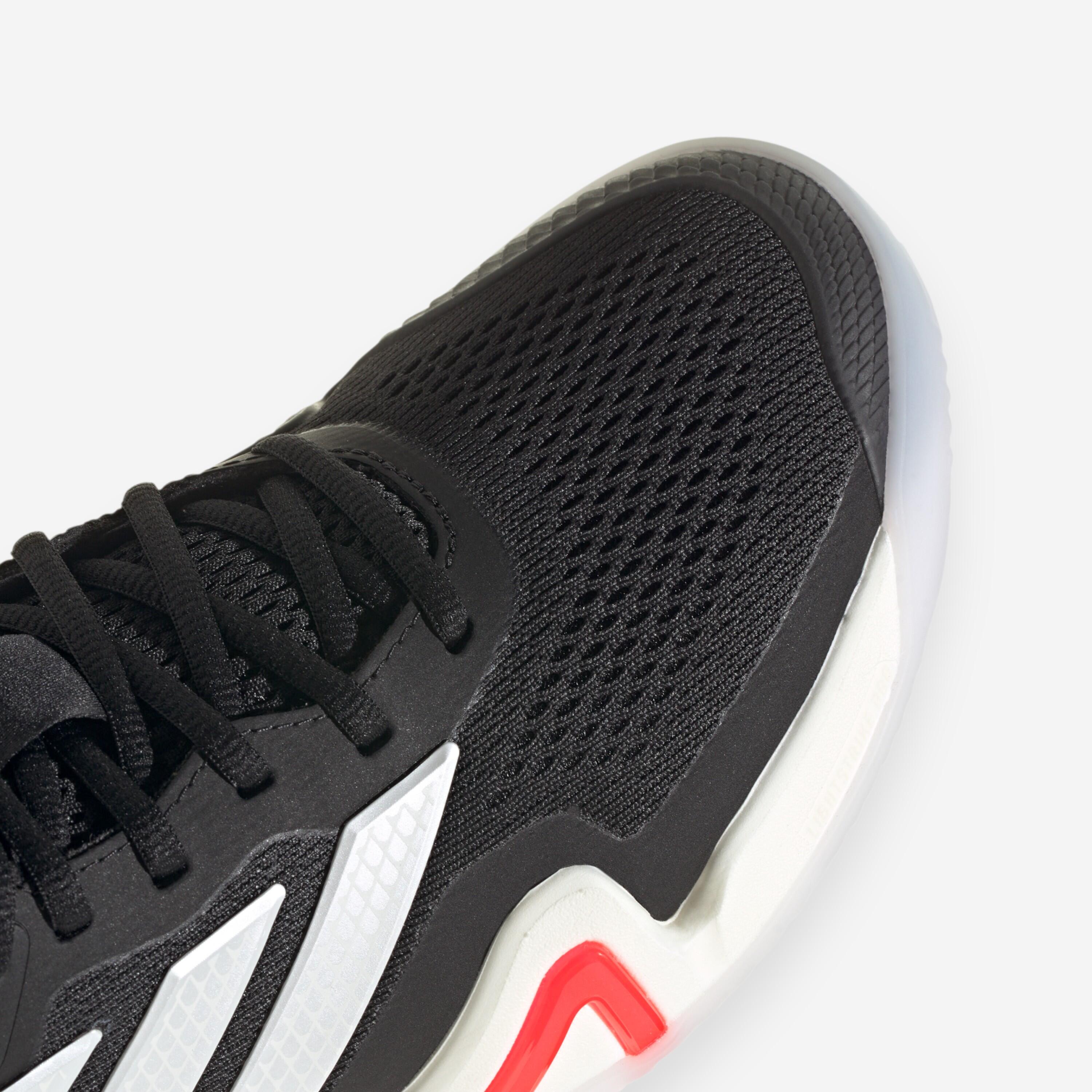 Chaussures de tennis terre battue homme, Barricade 14 noir blanc rouge 3/7