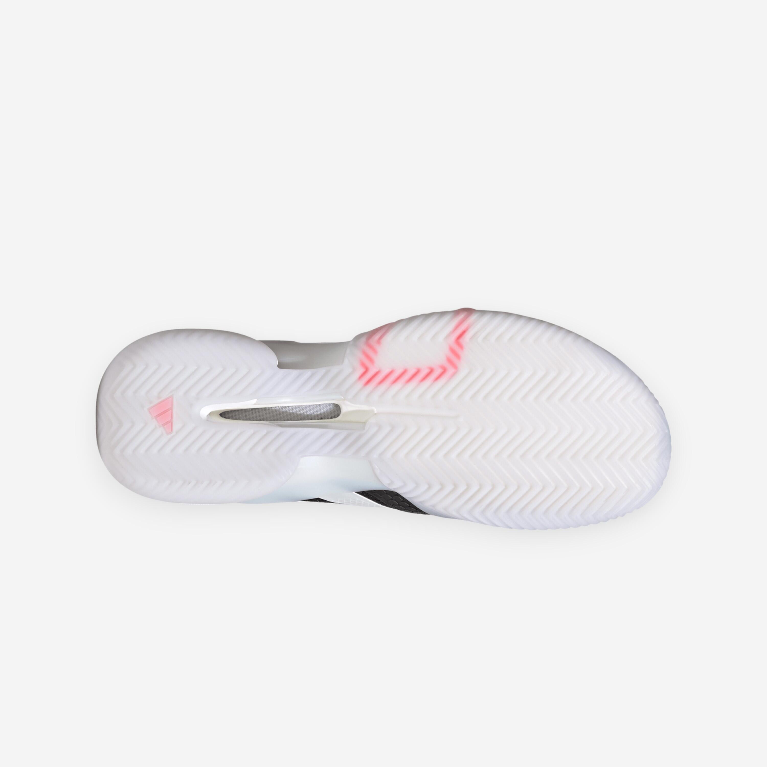 Chaussures de tennis terre battue homme, Barricade 14 noir blanc rouge 4/7