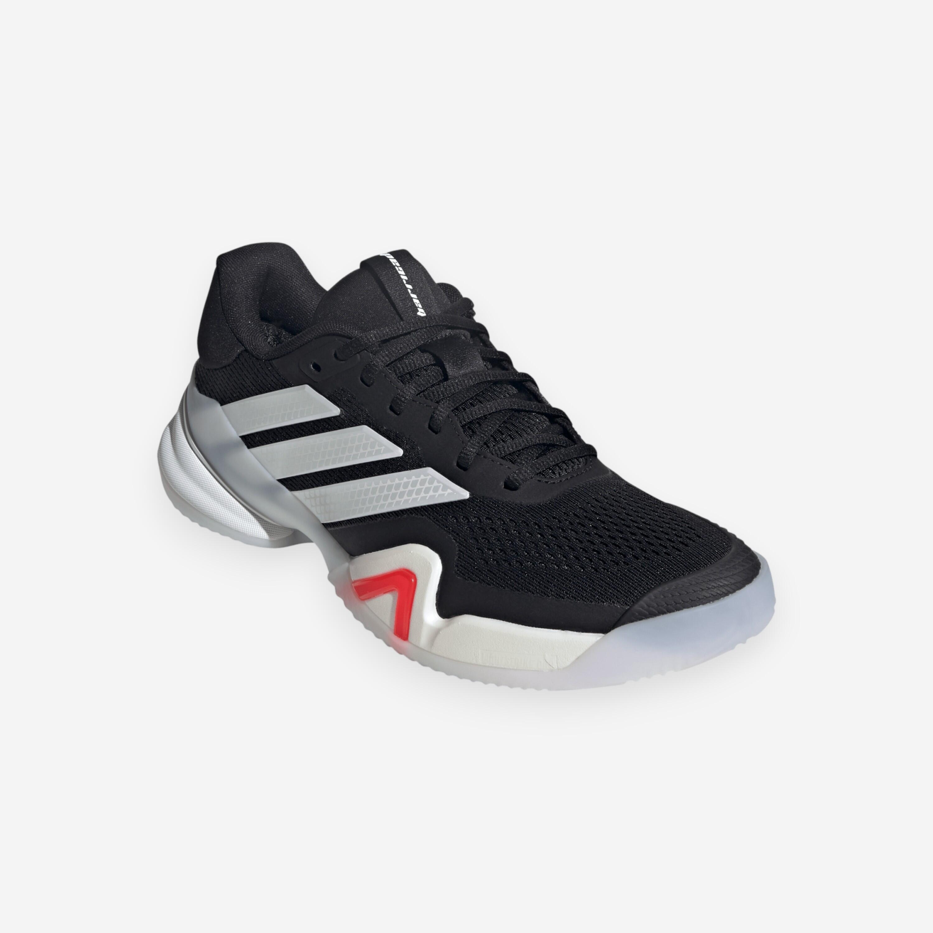 Chaussures de tennis terre battue homme, Barricade 14 noir blanc rouge 2/7