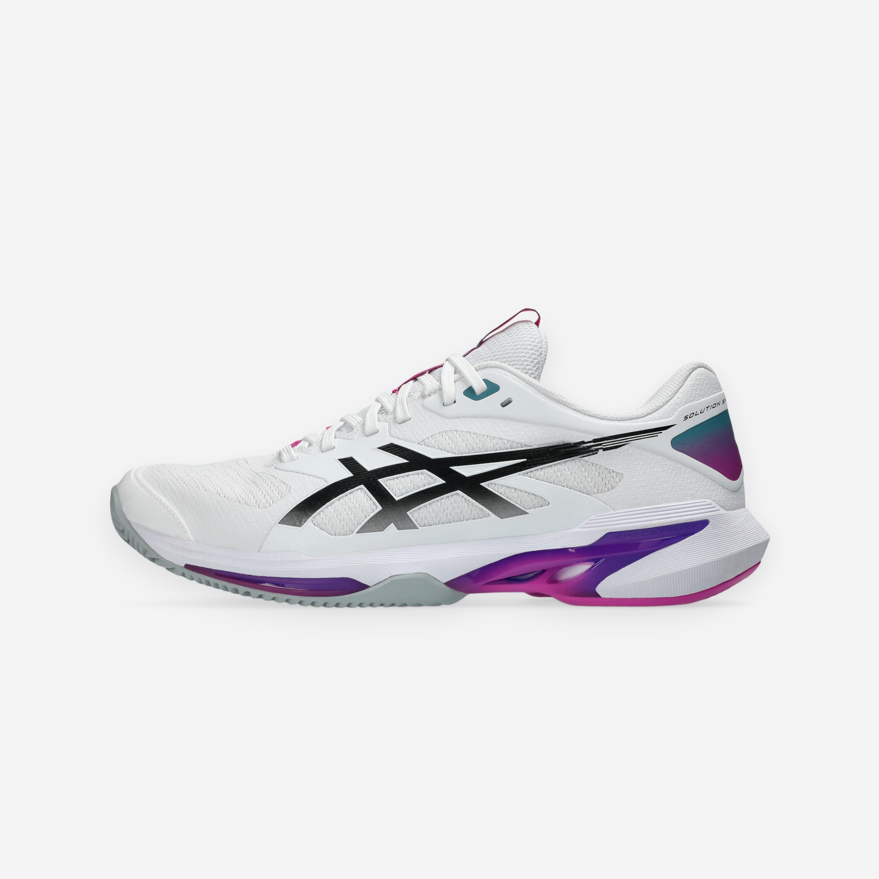 ASICS Men's Clay Court Tennis Shoes Solution Speed FF 4 - White/Pink
