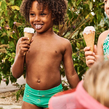 Плавки-боксери дитячі Titou для плавання з УФ-захистом зелені