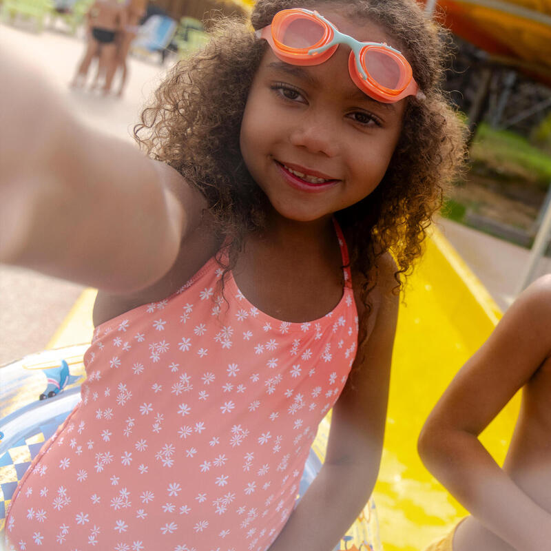 Costum de baie întreg înot Lila Daisy Corail Fete Copii