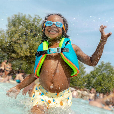 Жилет SWIMVEST+ для плавання зелений/блакитний