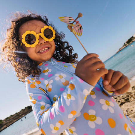 Купальник суцільний Izia для плавання для дівчат з УФ-захистом синій