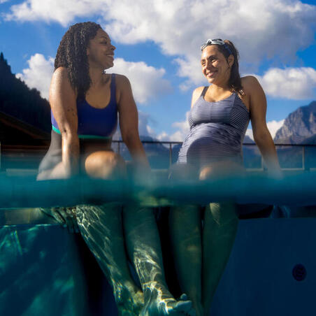 Купальник суцільний Aya для плавання для вагітних темно-синій