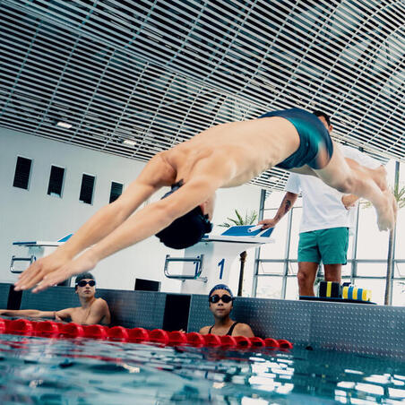 Плавки-боксери дитячі Fiti для плавання сині/помаранчеві