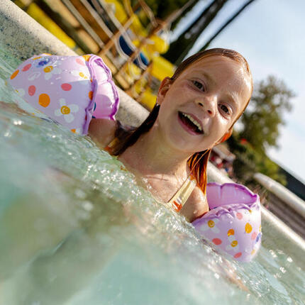 Brassards ceinture évolutifs de piscine Enfant 15-30kg, Tiswim allpop violet