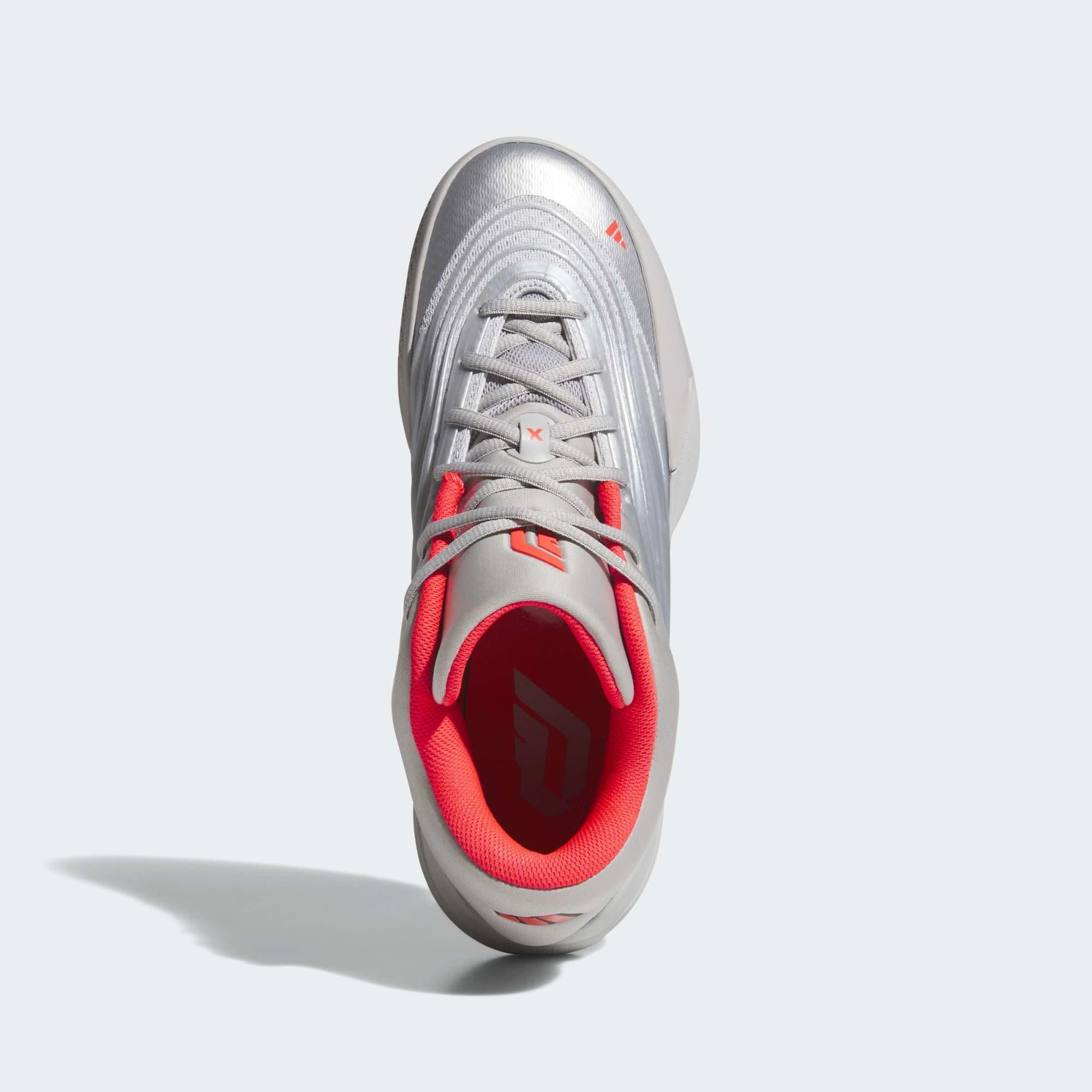 Basketballschuhe Erwachsene - adidas Dame X Silbergrau 4/8