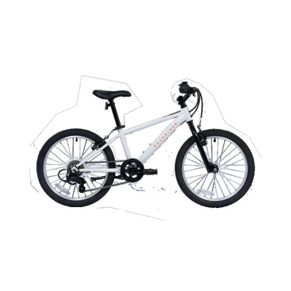 Children's bike with flat handlebars and chunky tyres