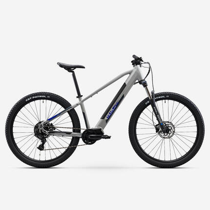 Vélo VTT électrique randonnée semi-rigide, Stilus Off Road gris clair