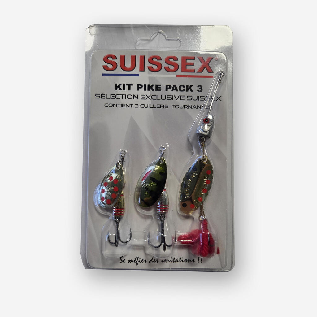 Komplet 3 žlic za ščuko št. 3 in št. 4