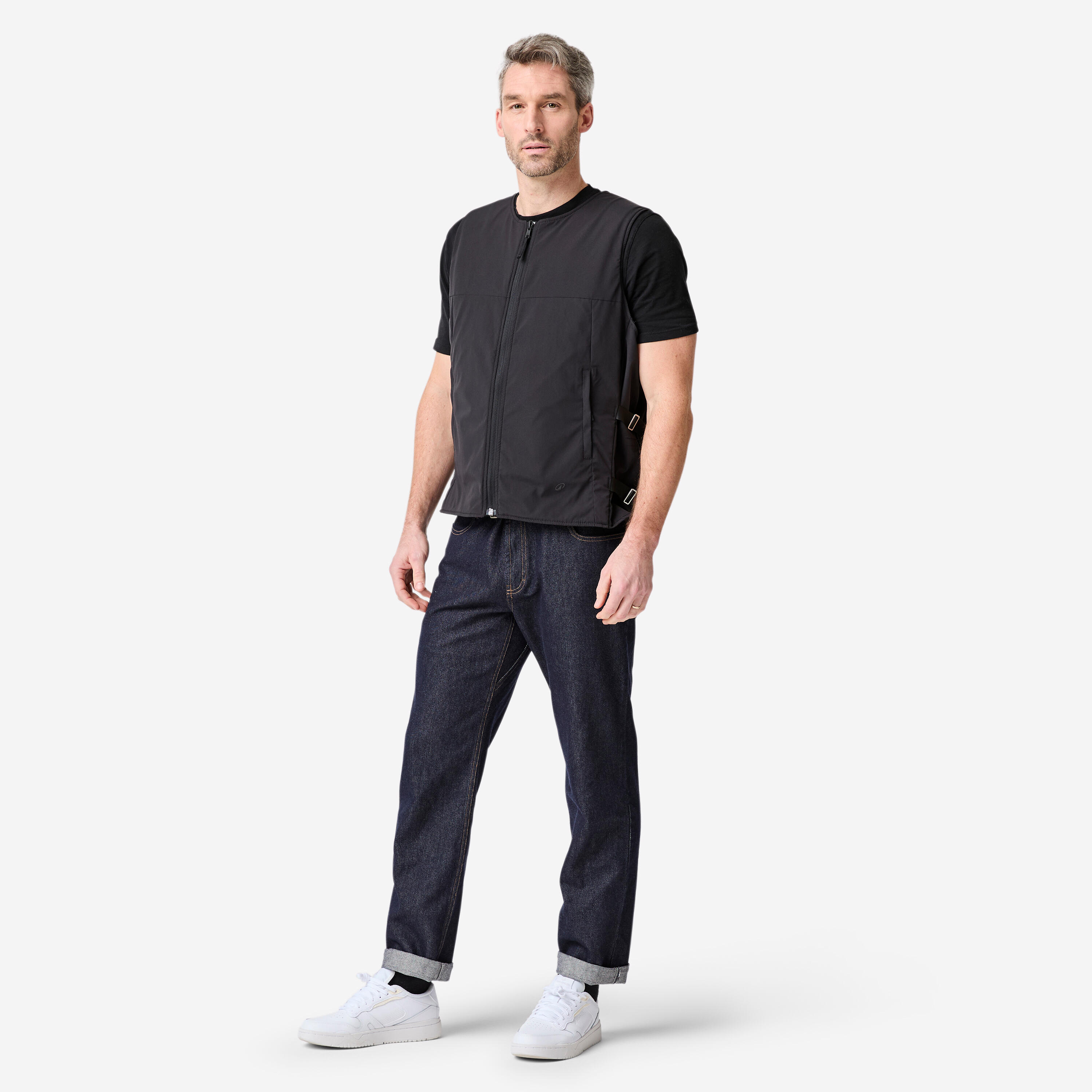 Gilet Airbag électronique pour vélo et trottinette adulte noir