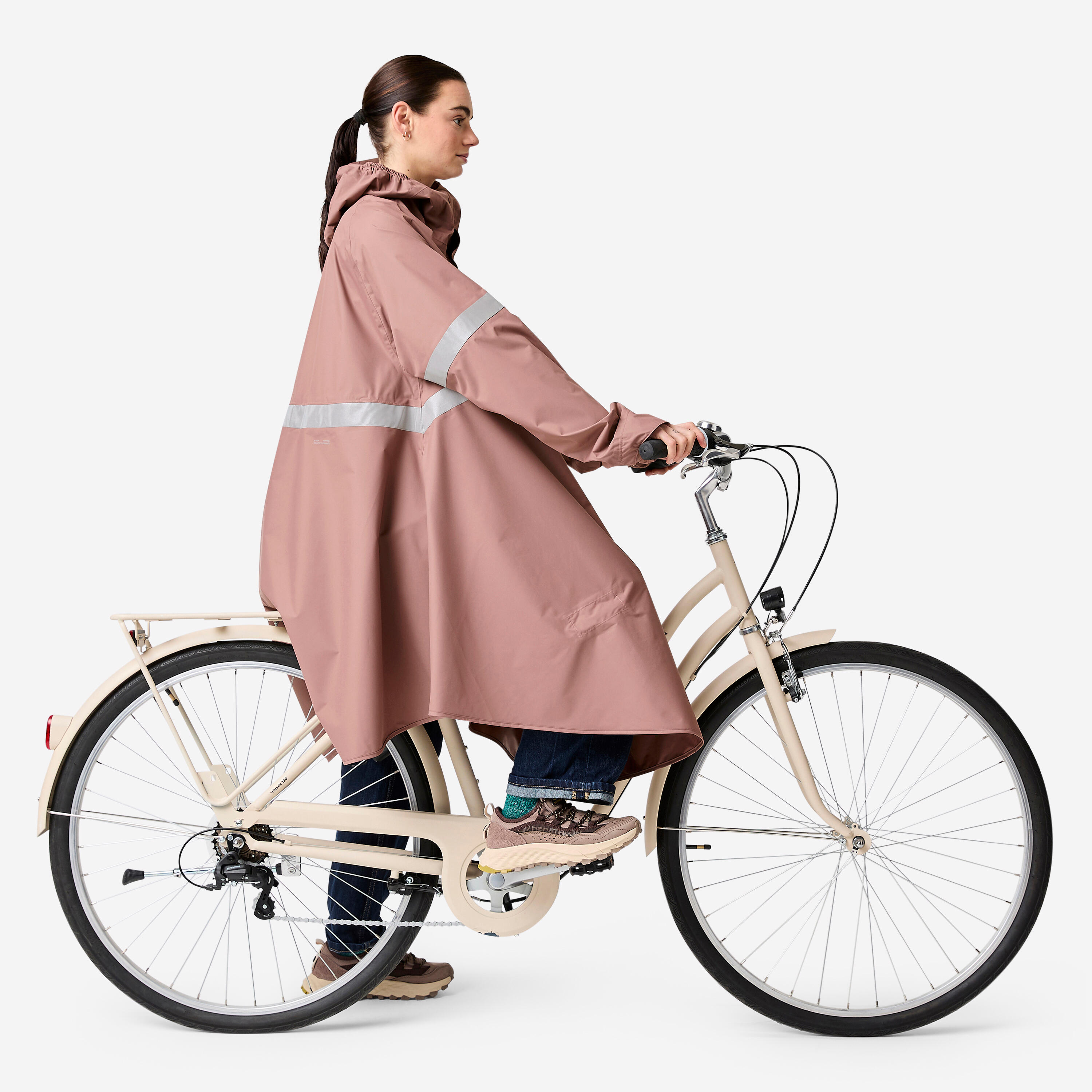 Poncho de vélo de ville imperméable visibilité de nuit, 540 2/17
