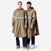 Poncho pluie vélo ville, visibilité de nuit, 540 marron