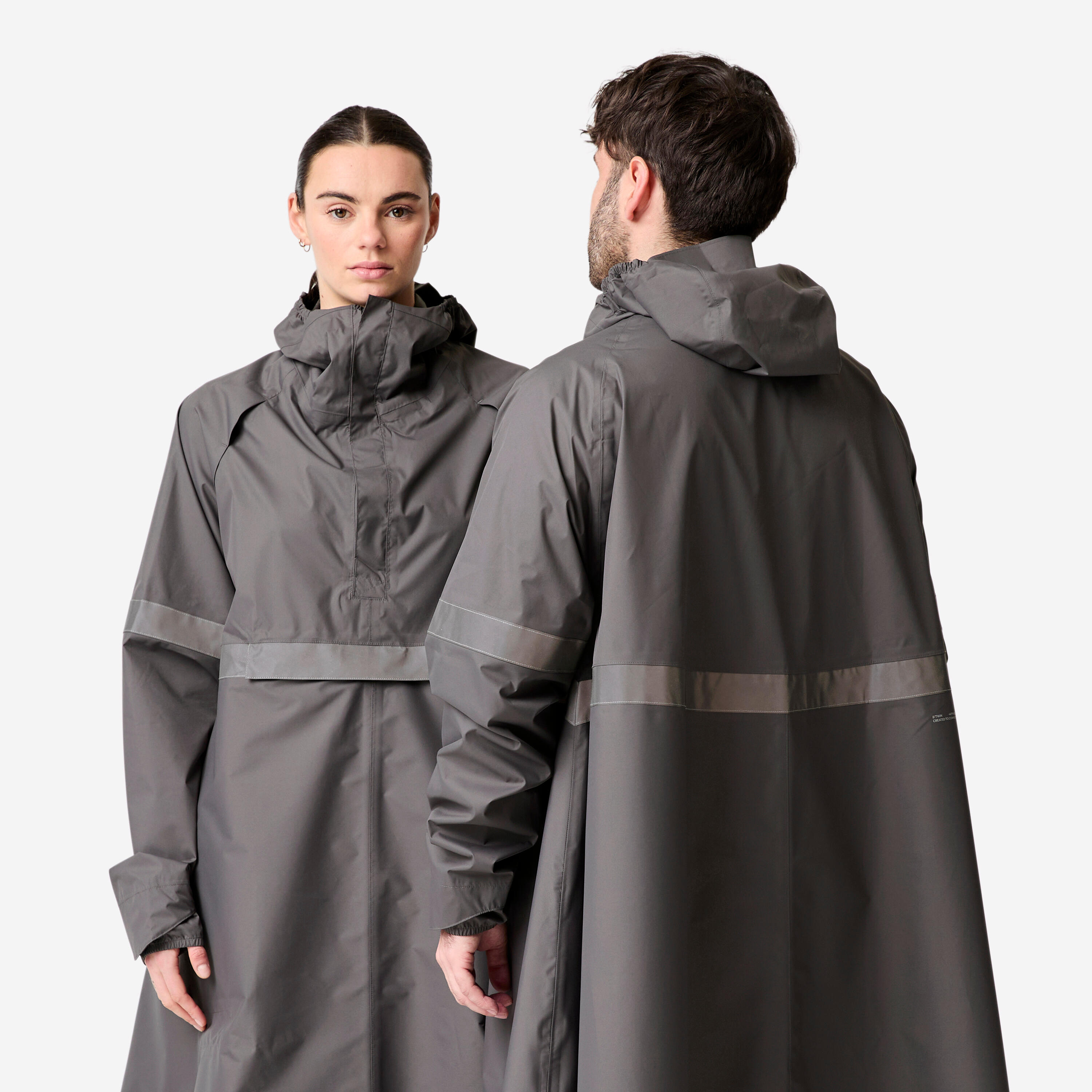 Poncho de vélo de ville imperméable visibilité de nuit, 540 3/15
