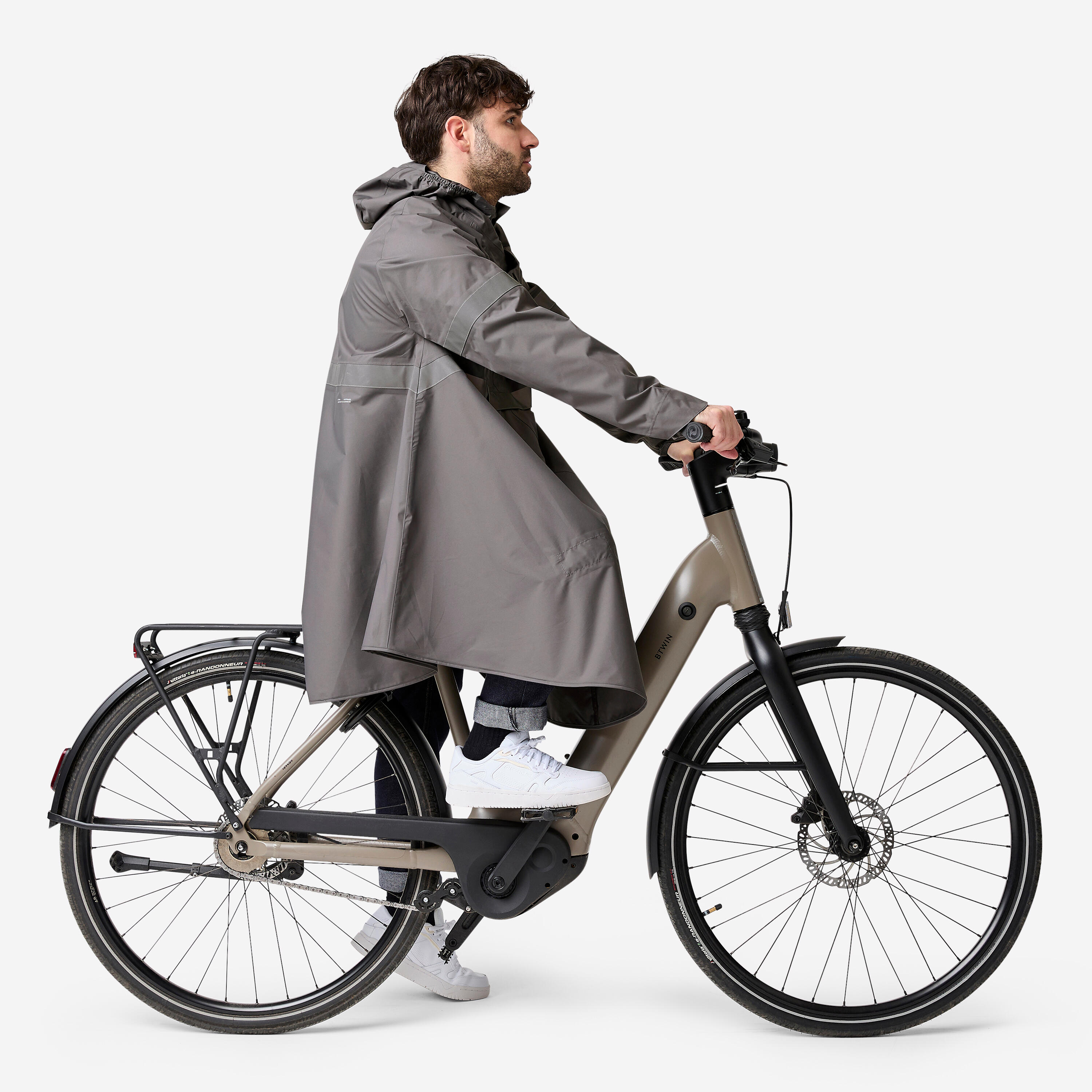 Poncho de vélo de ville imperméable visibilité de nuit, 540 2/15