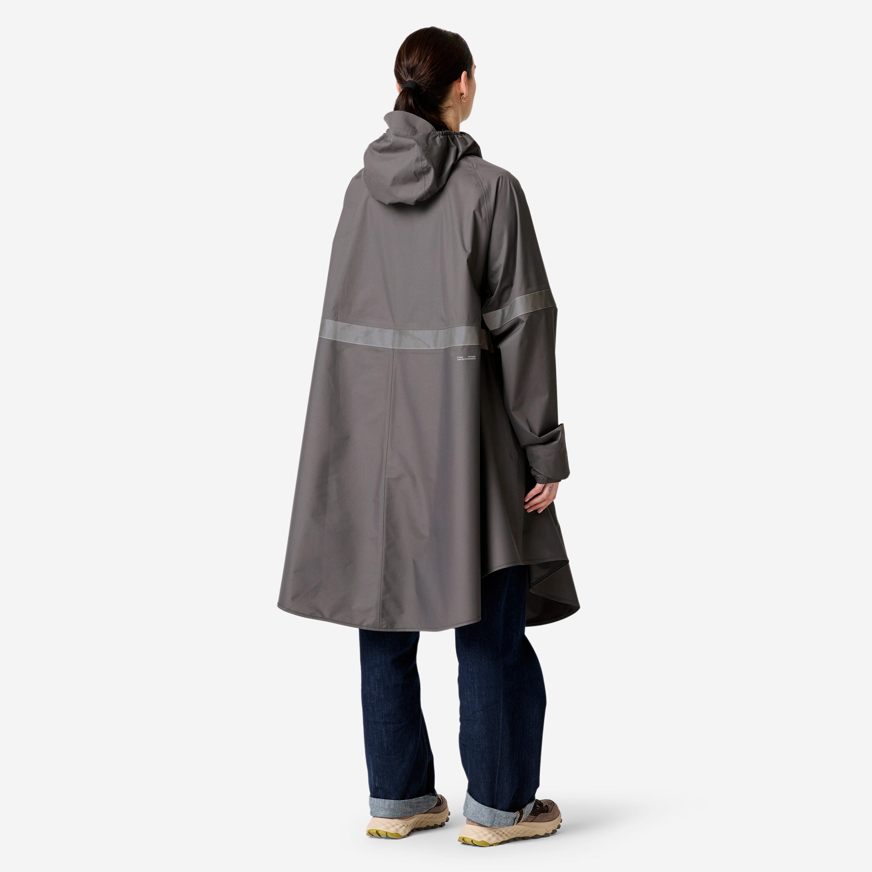 Poncho de vélo de ville imperméable visibilité de nuit, 540 6/15