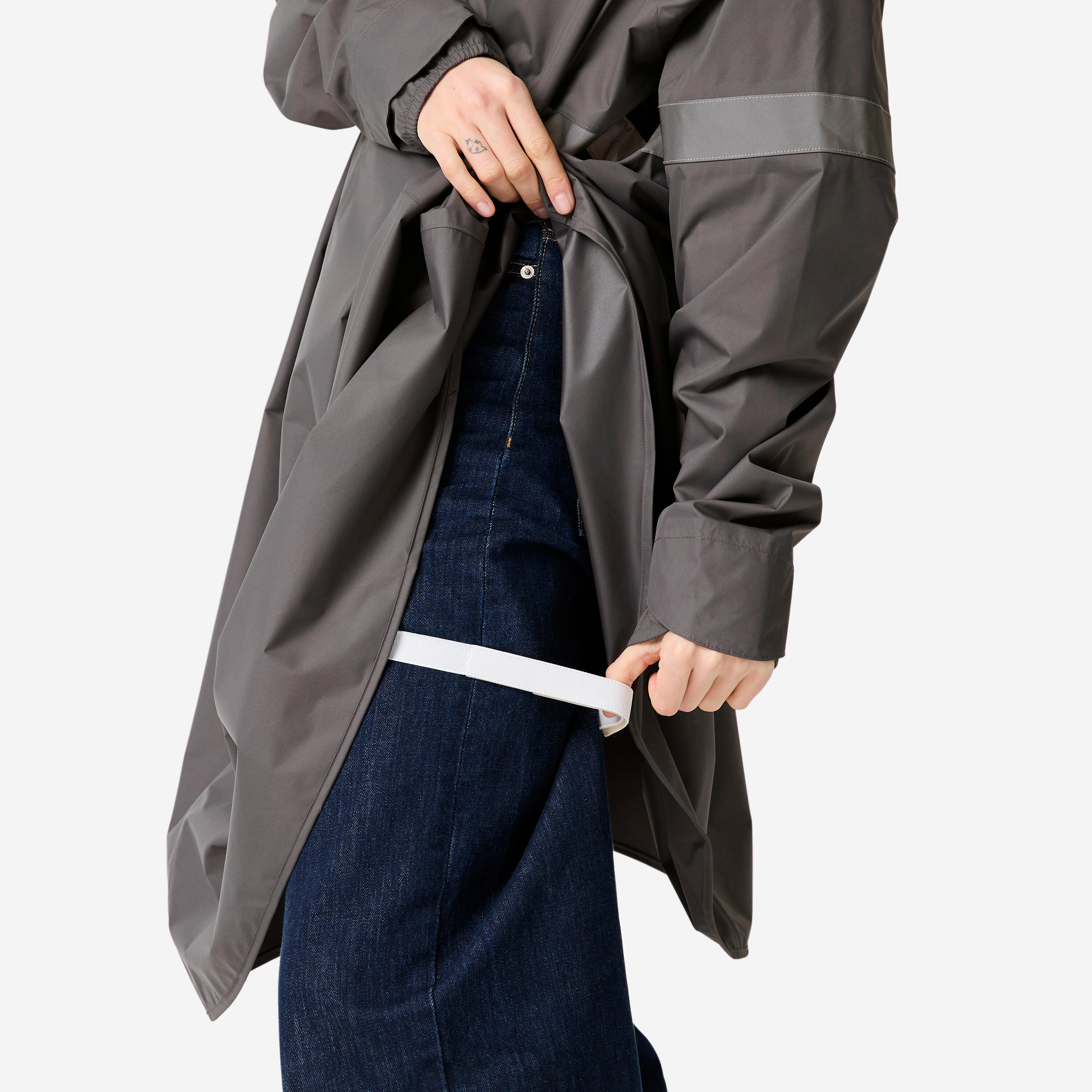 Poncho de vélo de ville imperméable visibilité de nuit, 540 11/15