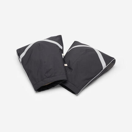 MANCHONS EN TISSU CHAUD ET IMPERMEABLE AMOVIBLES VELO VILLE 940 GRIS