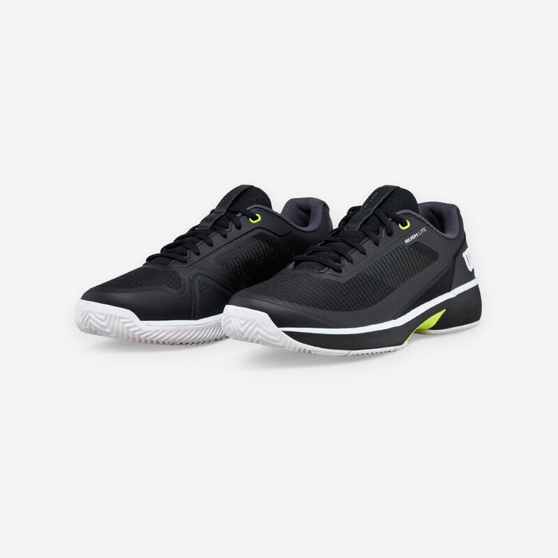 Încălțăminte de tenis pe zgură Rush Pro Lite Negru-Galben Bărbați