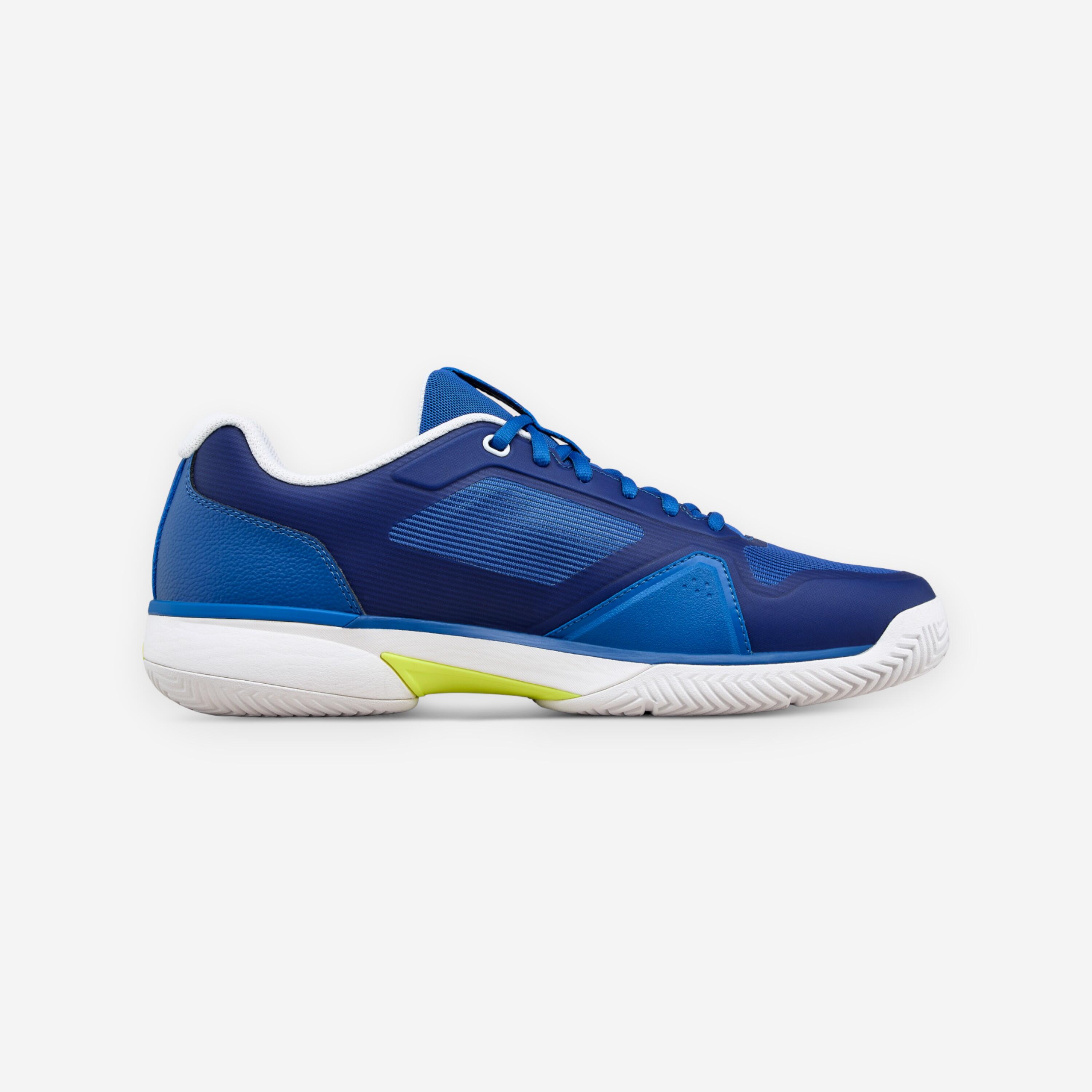 Chaussures de tennis multicourt homme, Rush Pro Lite bleu blanc jaune 5/8