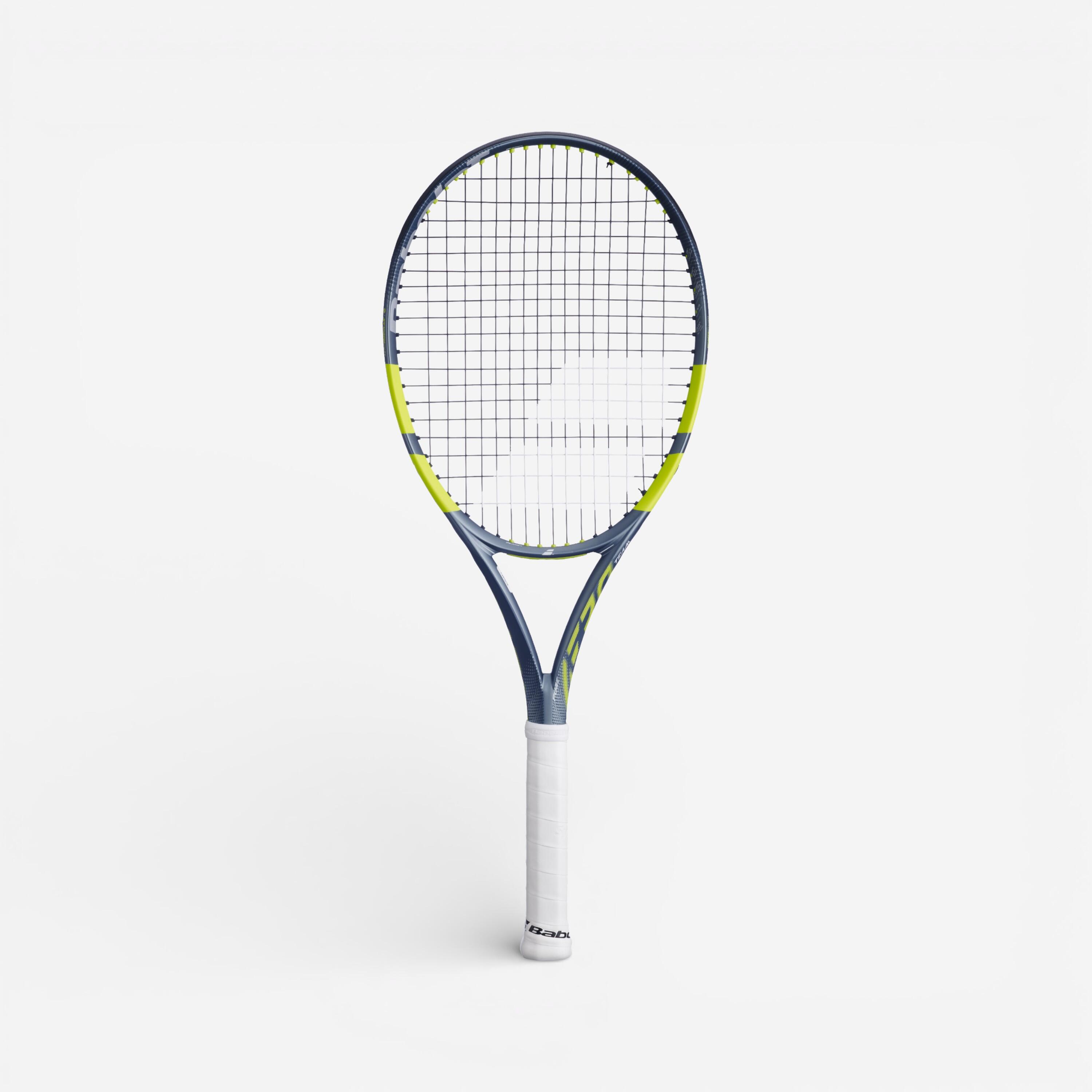 Adult Tennis Racket Pure Aero Team Gen9 285 g Strung - Grey/Yellow