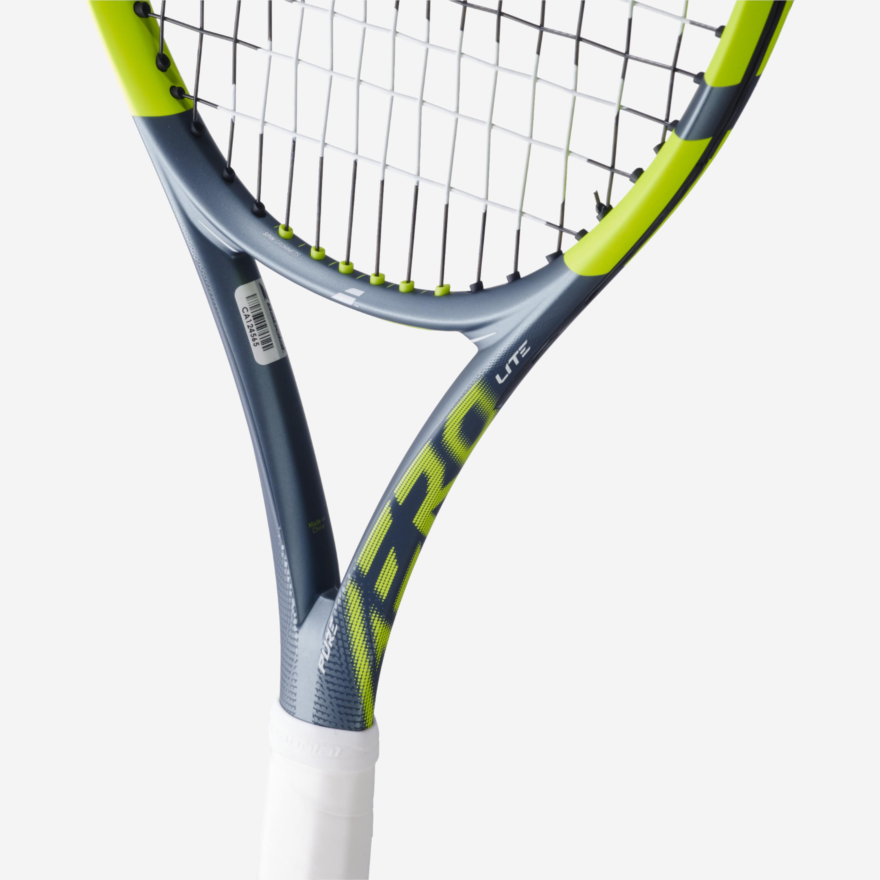 Raquette de tennis adulte 270g, Babolat pure aero lite gen9 gris jaune cordée 4/6