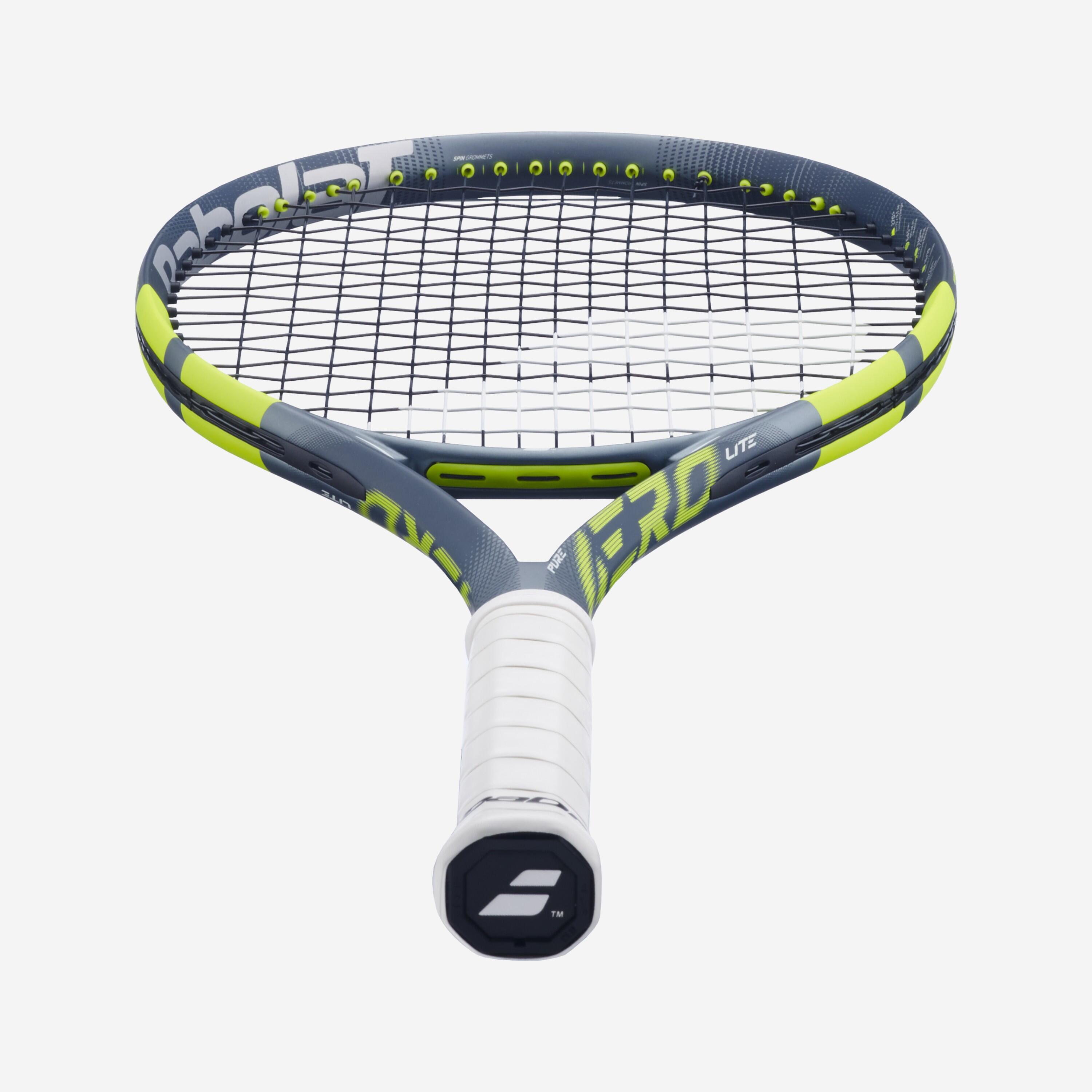 Raquette de tennis adulte 270g, Babolat pure aero lite gen9 gris jaune cordée 5/6