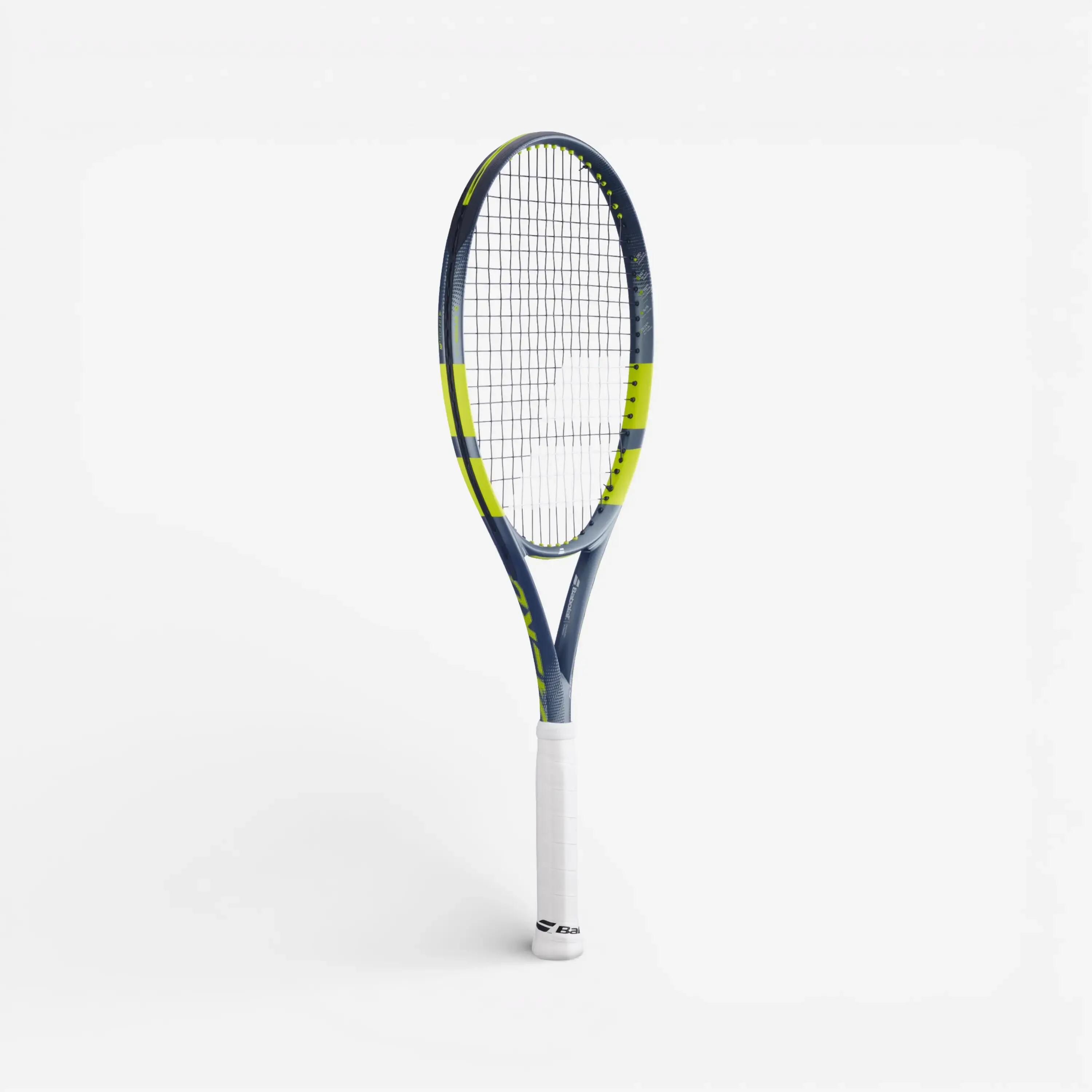 Yetişkin Kordajlı Tenis Raketi - 285 G - Gri/Sarı - Babolat Pure