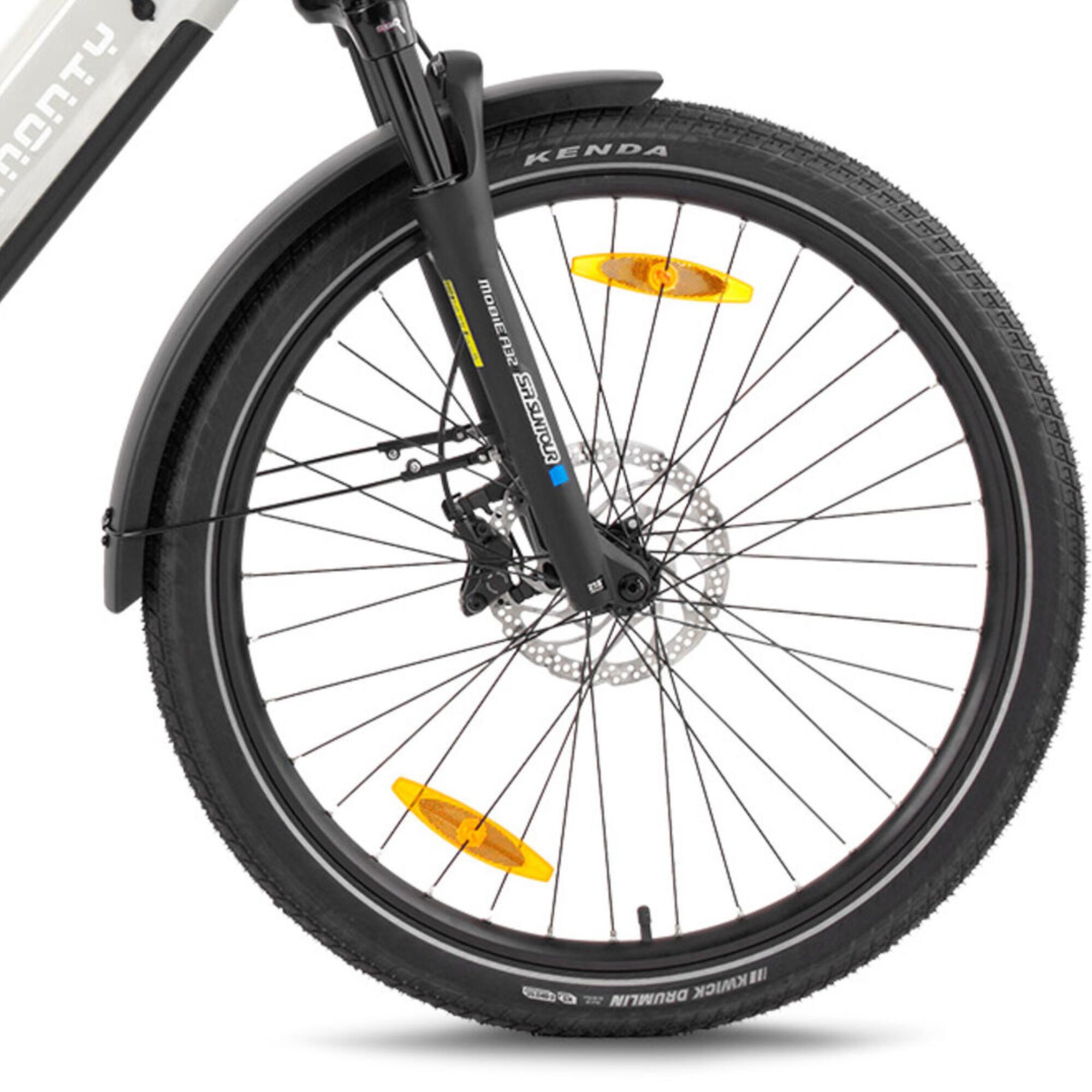 Bicicleta de carga eléctrica MONTY  V6 ROVER ST cargobike Cobre midtail 26"-CD 4/5