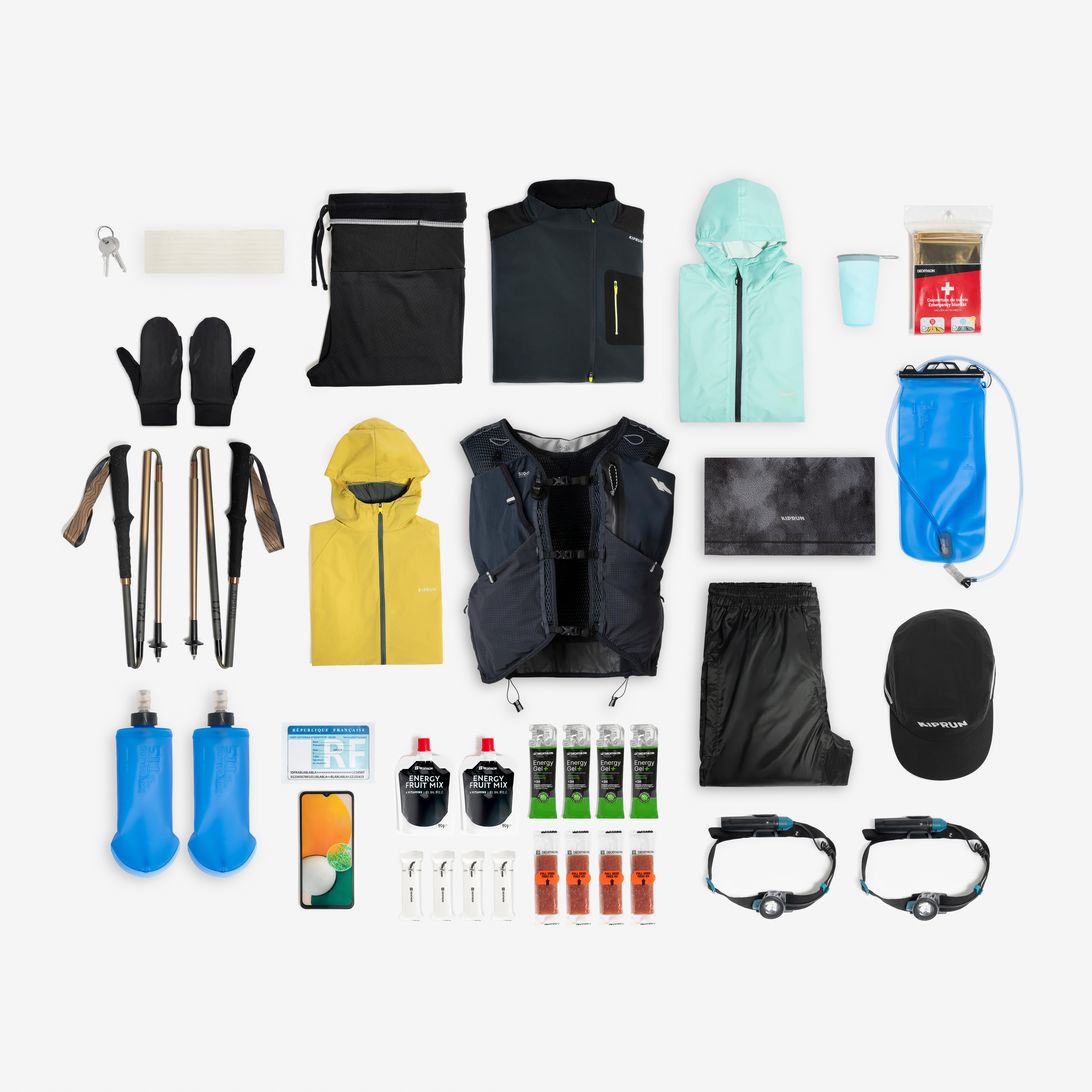 Trail Running Hydration Bag 15 L + Water Bladder 2 L - KIPRUN