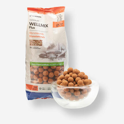 Kulki proteinowe Caperlan Wellmix Plus 15 mm 1 kg monstercrab