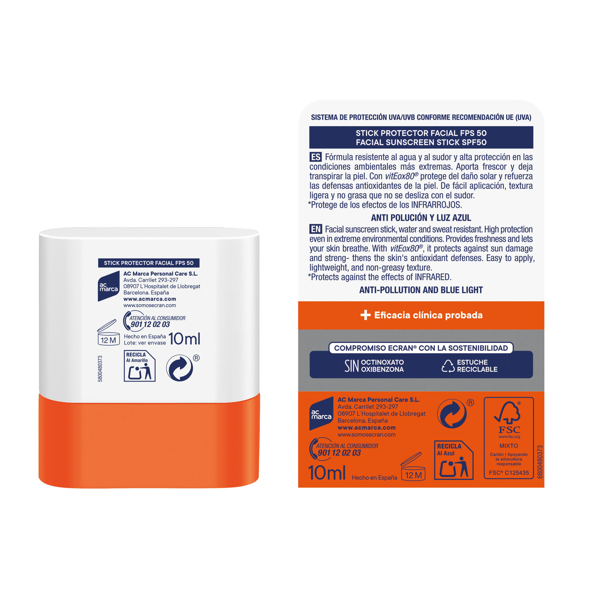 ECRAN SUNNIQUE SPORT STICK 10ML 2/2