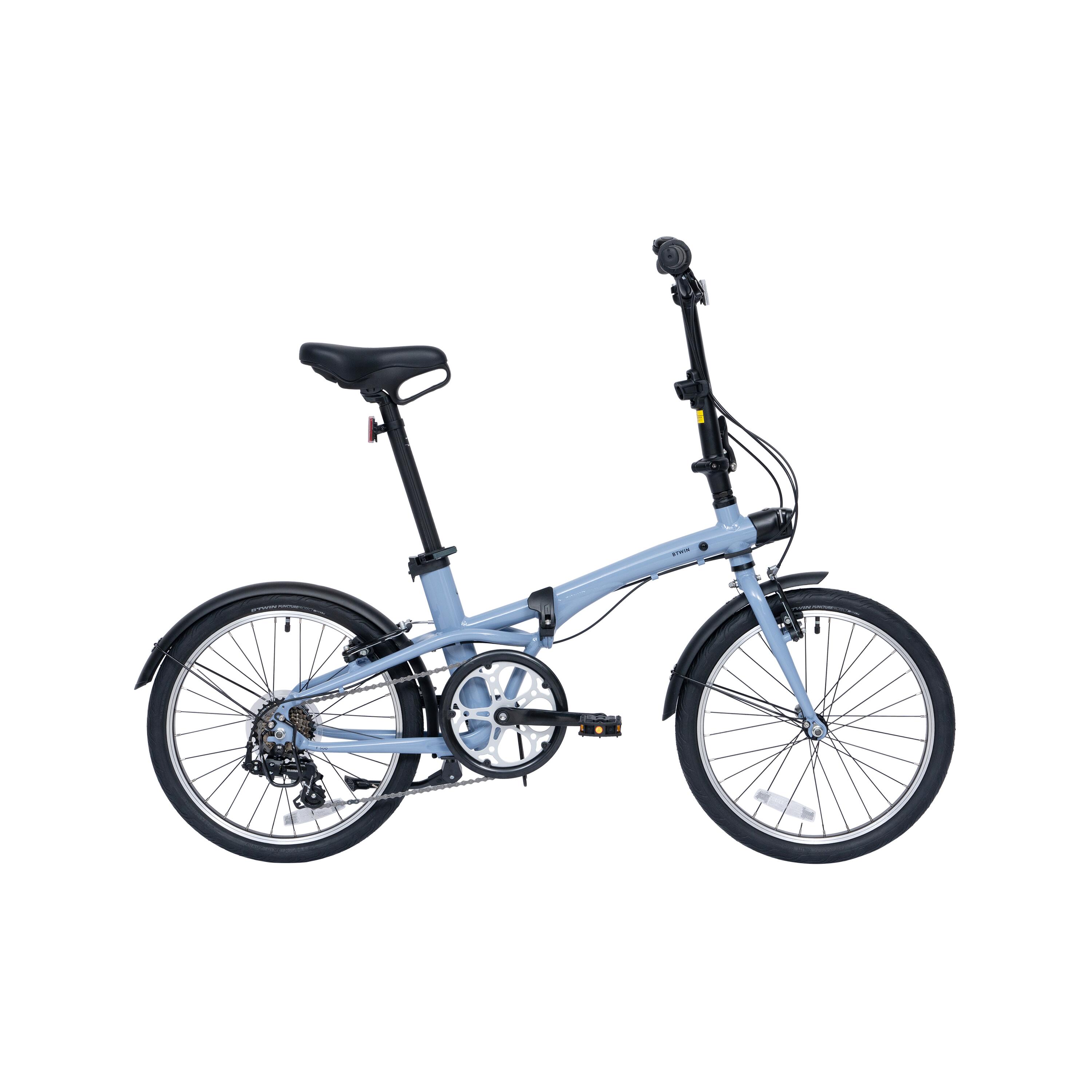 BTWIN Fold 500 20" Folding Bike - Indigo Blue