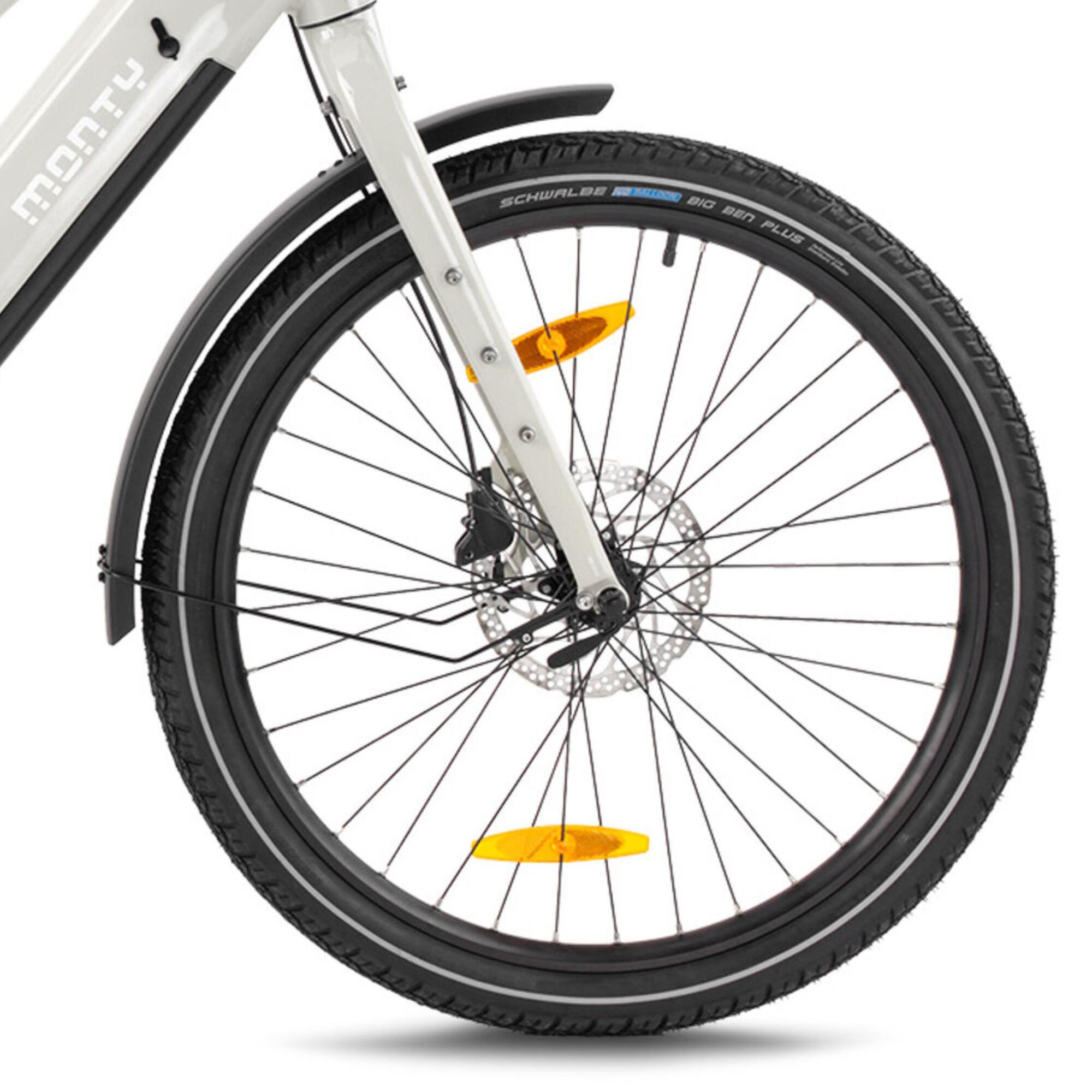 Bicicleta de carga eléctrica cuadro bajo 26" MONTY V6 STRADA Cobre midtail -CD 4/5