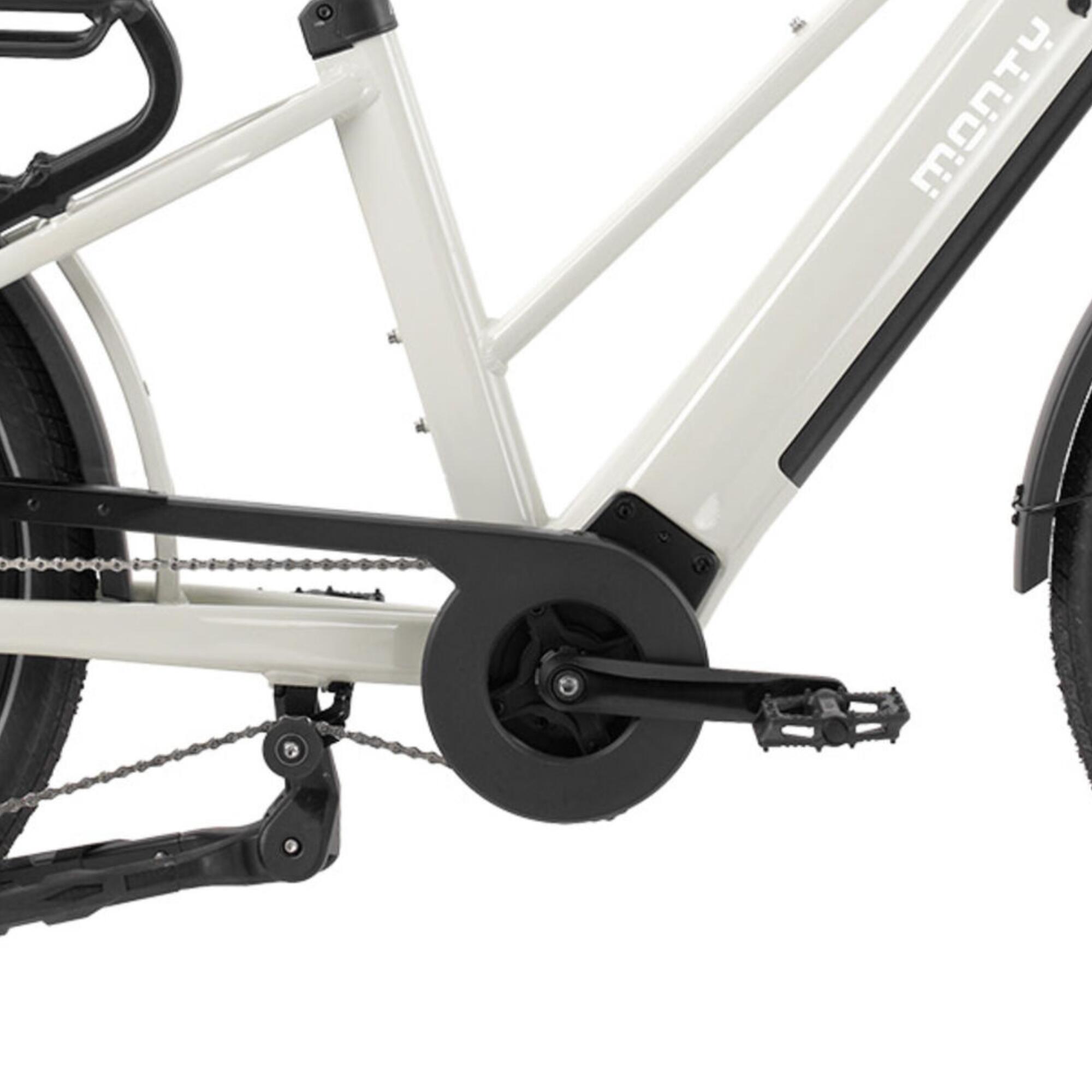 Bicicleta de carga eléctrica cuadro bajo 26" MONTY  V8 Cobre longtail-CD 2/5