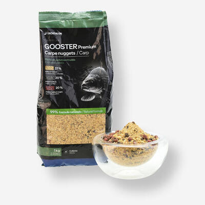 Lokvoer gooster premium groundbait karper nuggets 1 kg