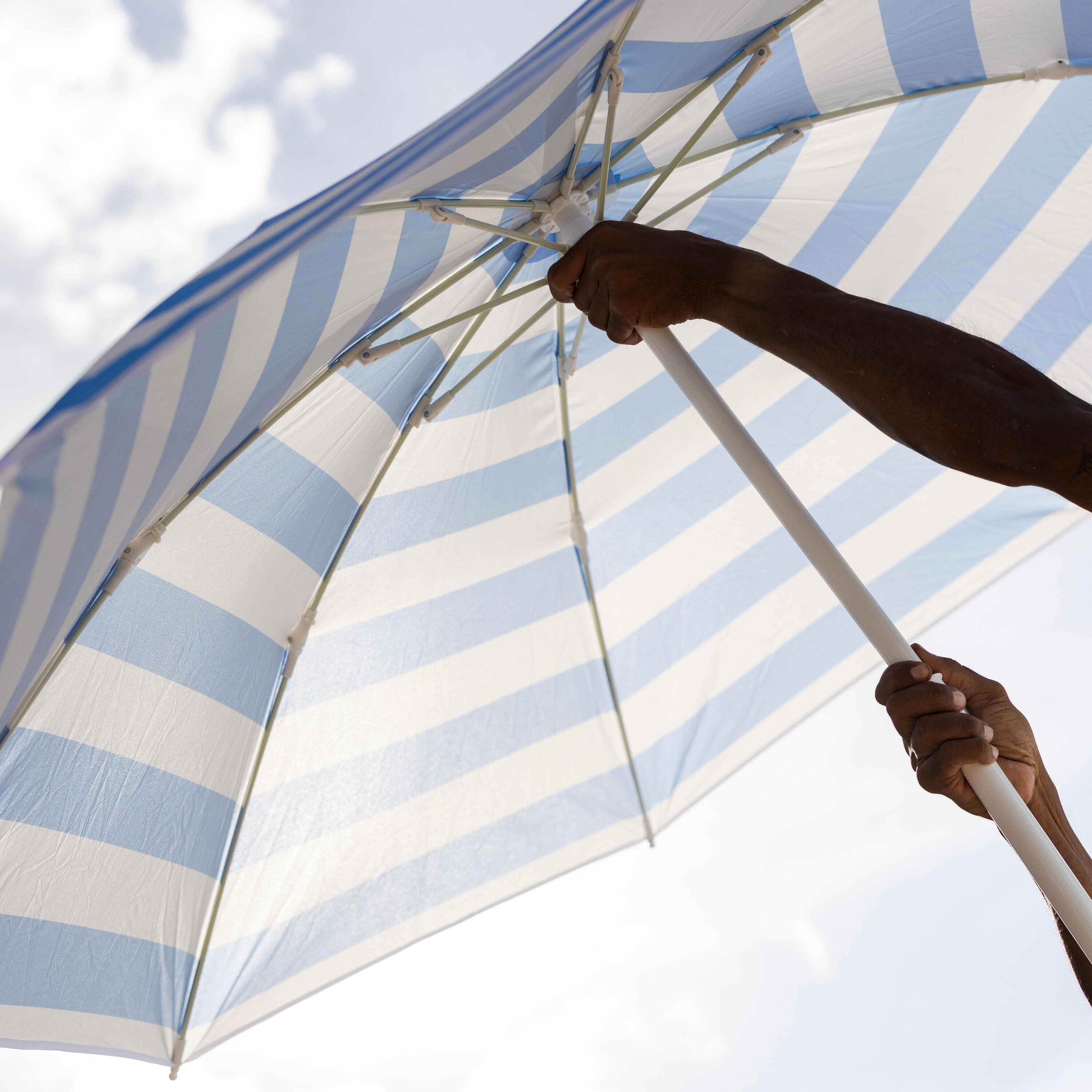 Parasol de plage FPRUV 50+ 2 places, Paruv 160 12/14