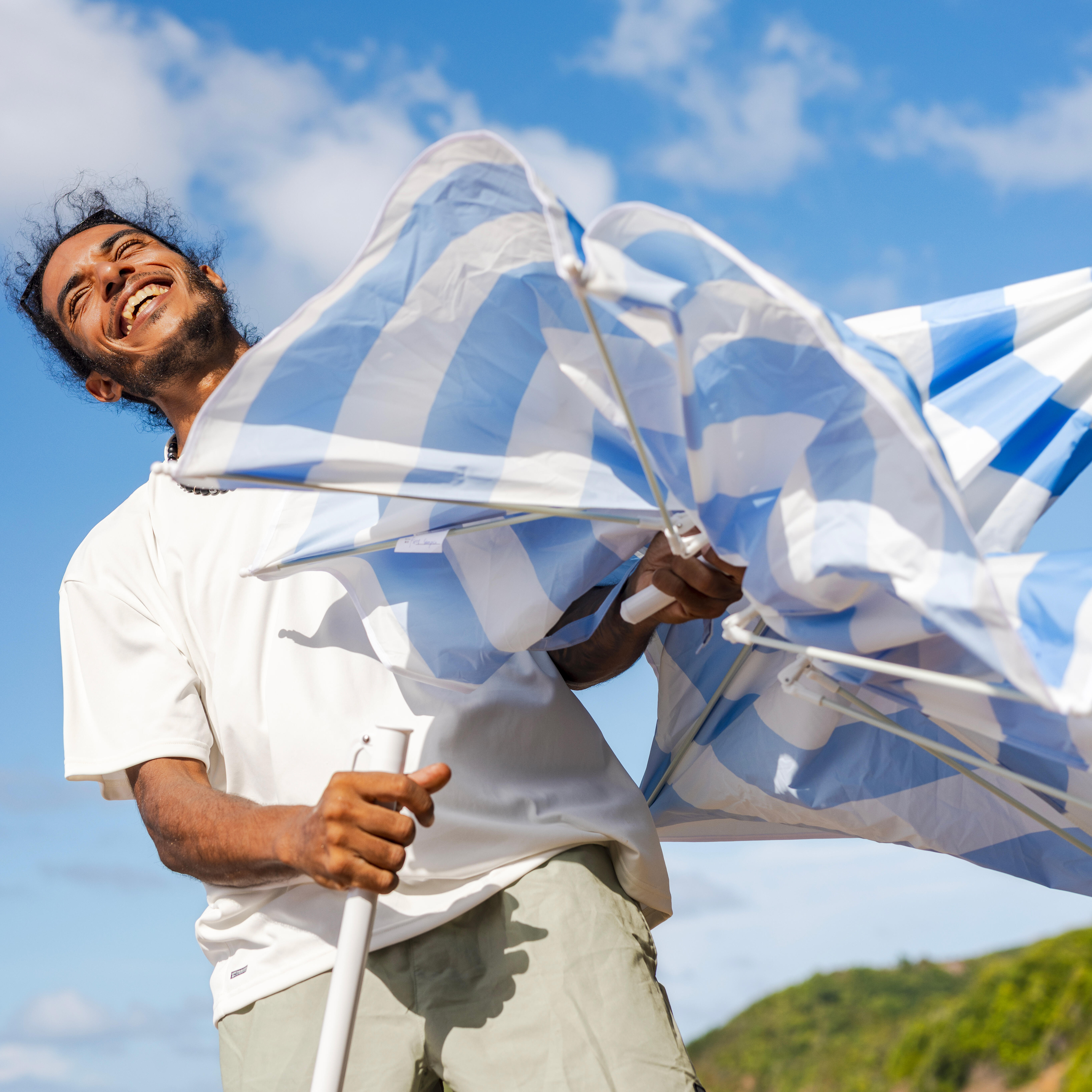 Parasol de plage FPRUV 50+ 2 places, Paruv 160 - DECATHLON