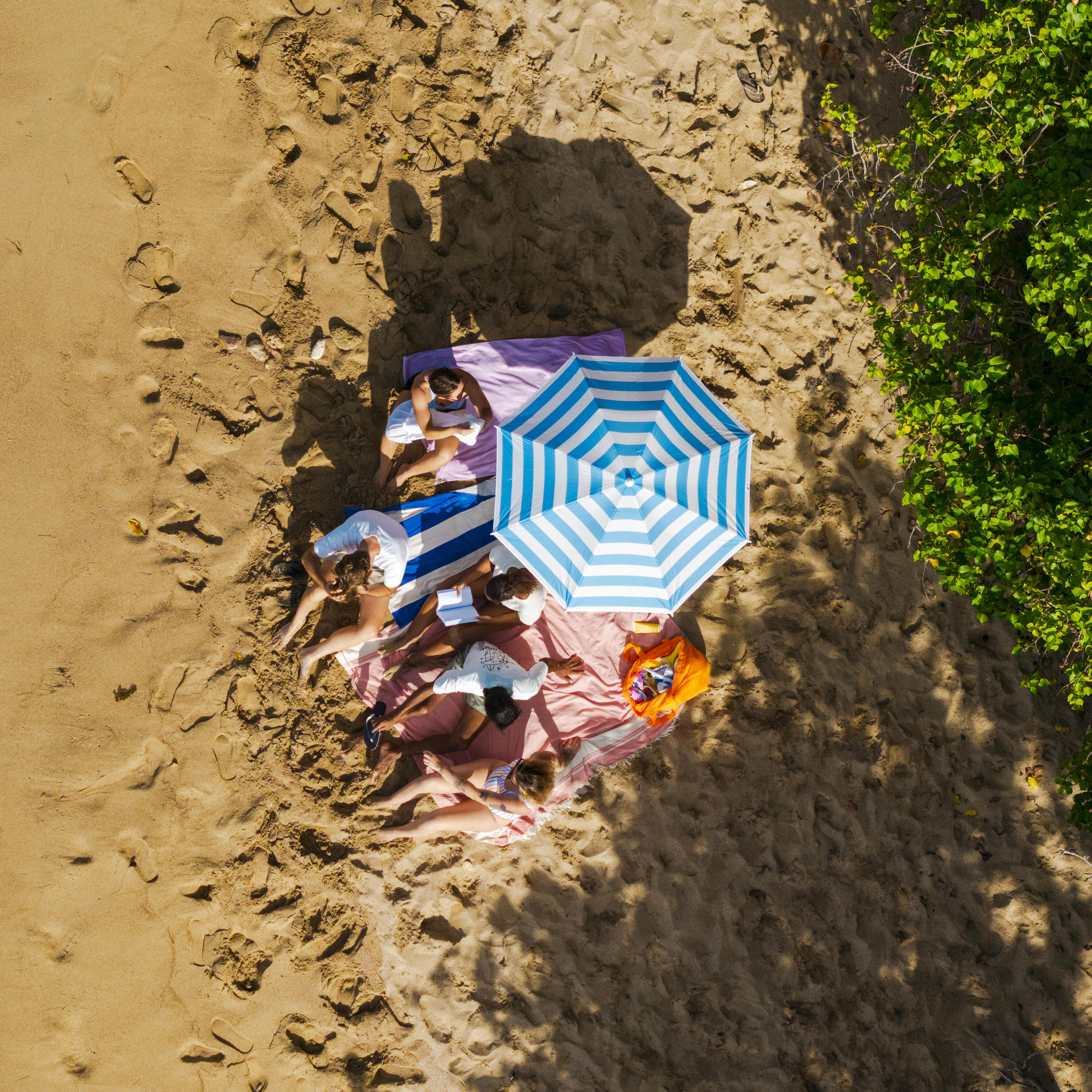Parasol de plage FPRUV 50+ 2 places, Paruv 160 11/14