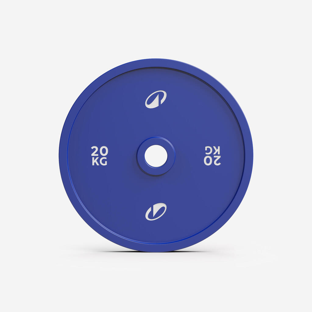 Δίσκος Προπόνησης Βαρών 20 kg - Μπλε