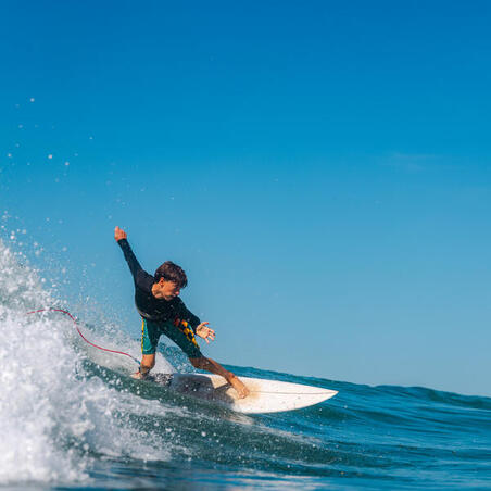 Шорти дитячі 900 Ckeckboard для серфінгу сині