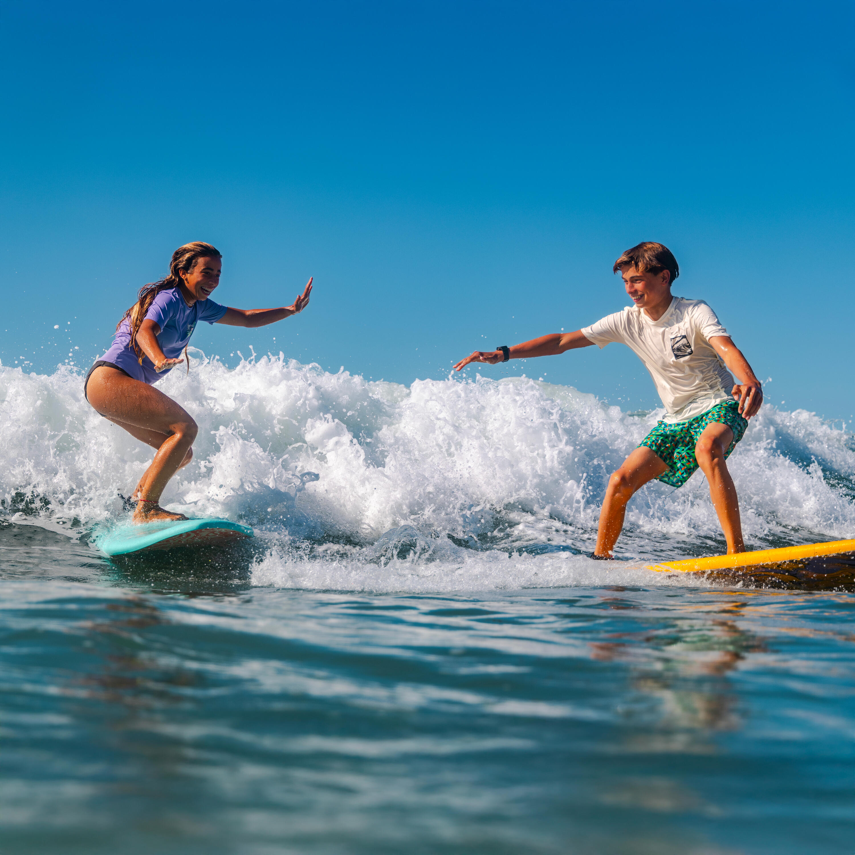 Short de bain surf enfant, 100 Geokani vert 11/11