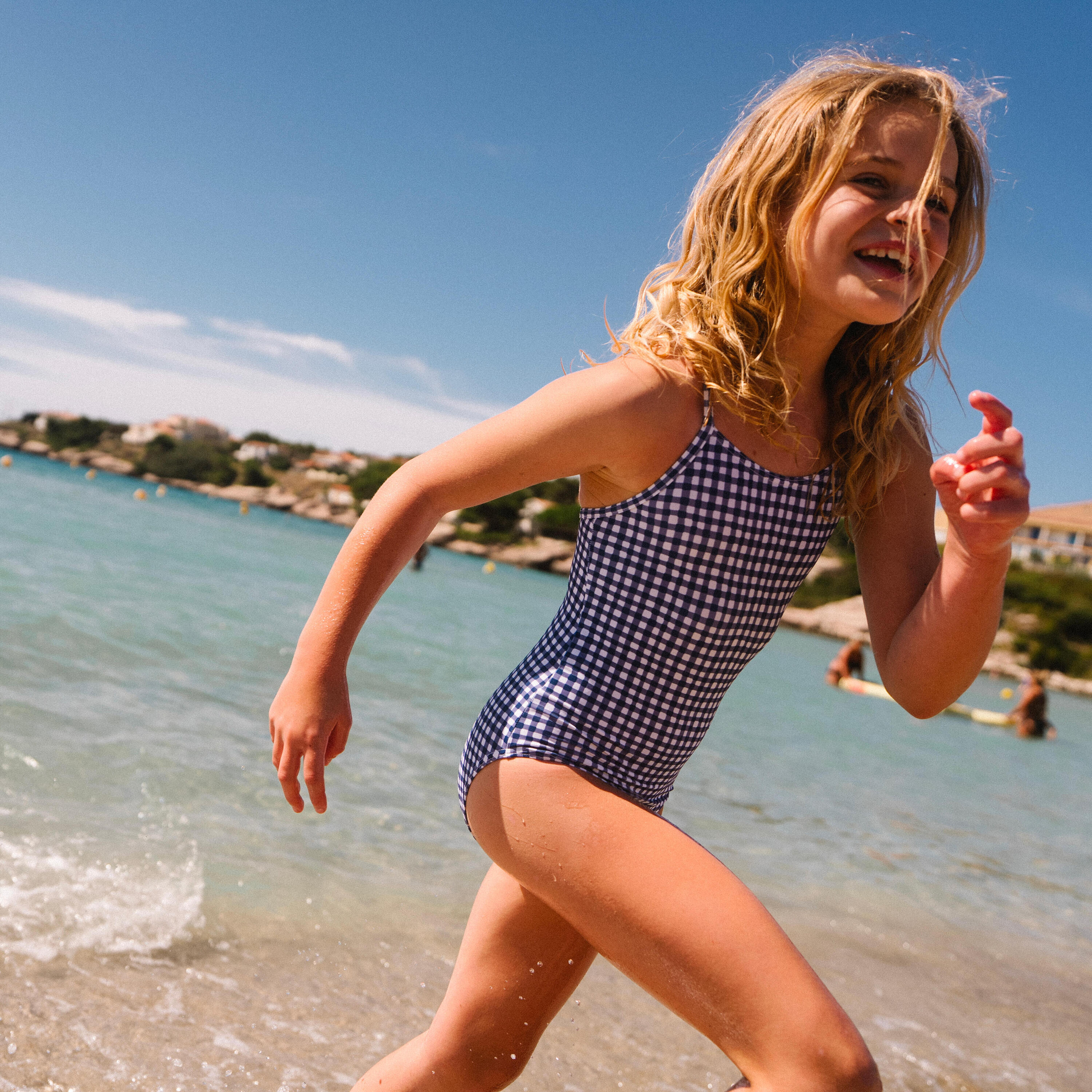 Costume intero ragazza HANALEI blu 2/4