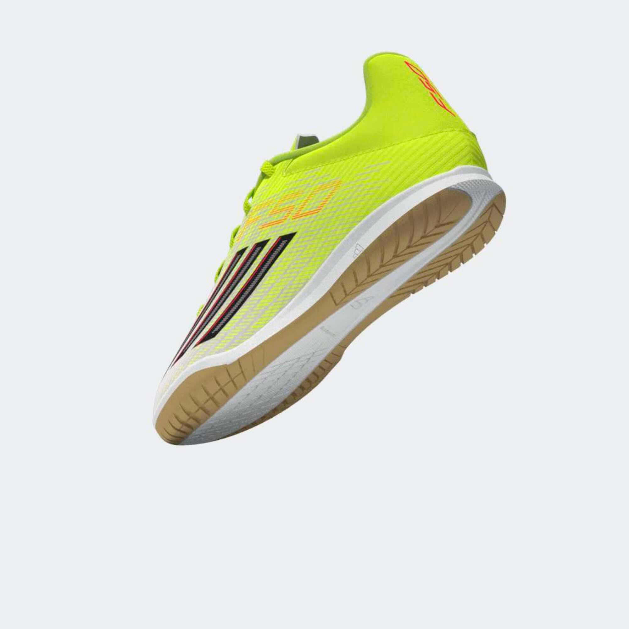 Scarpe futsal adulto F50 CLUB gialle 15/39