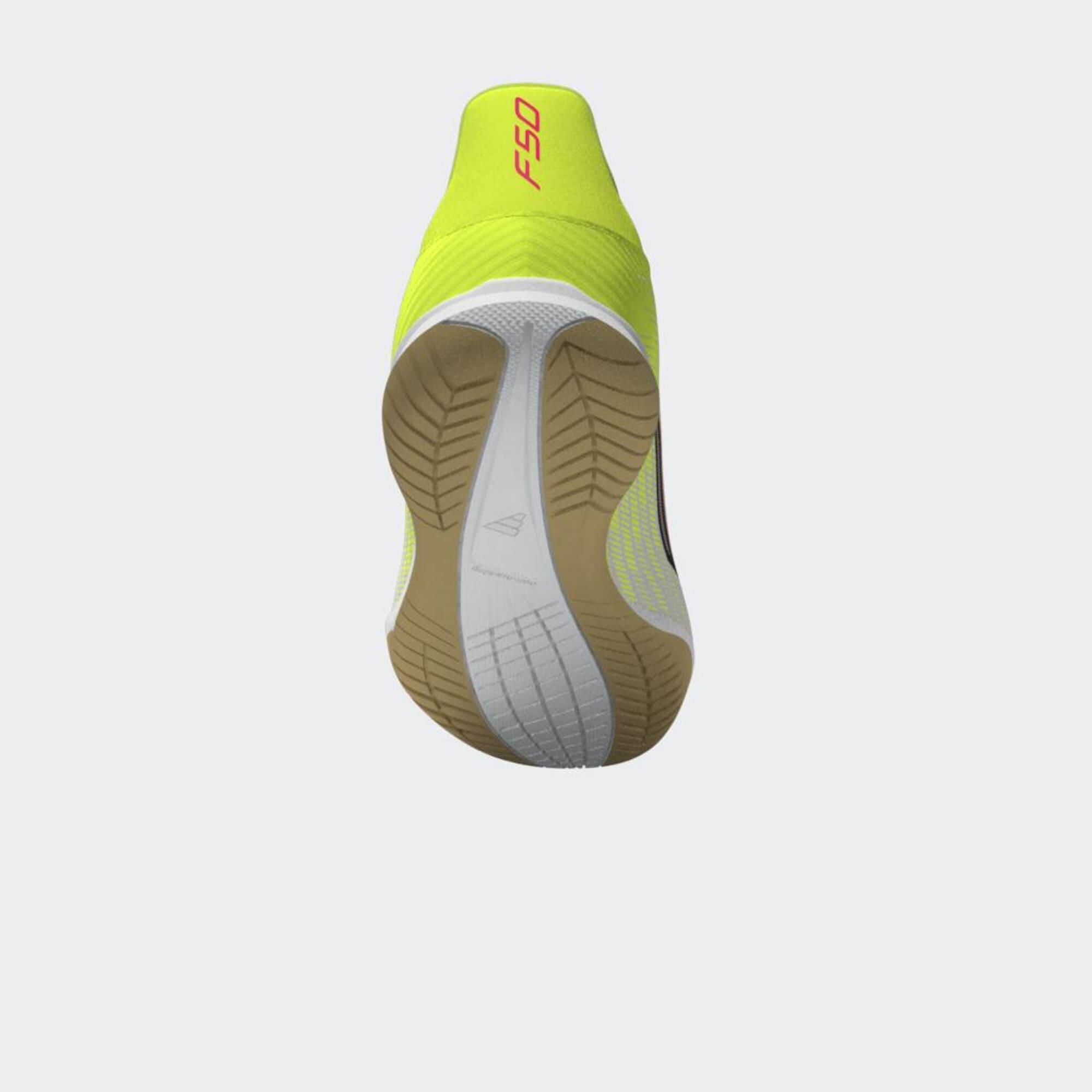 Scarpe futsal adulto F50 CLUB gialle 12/39