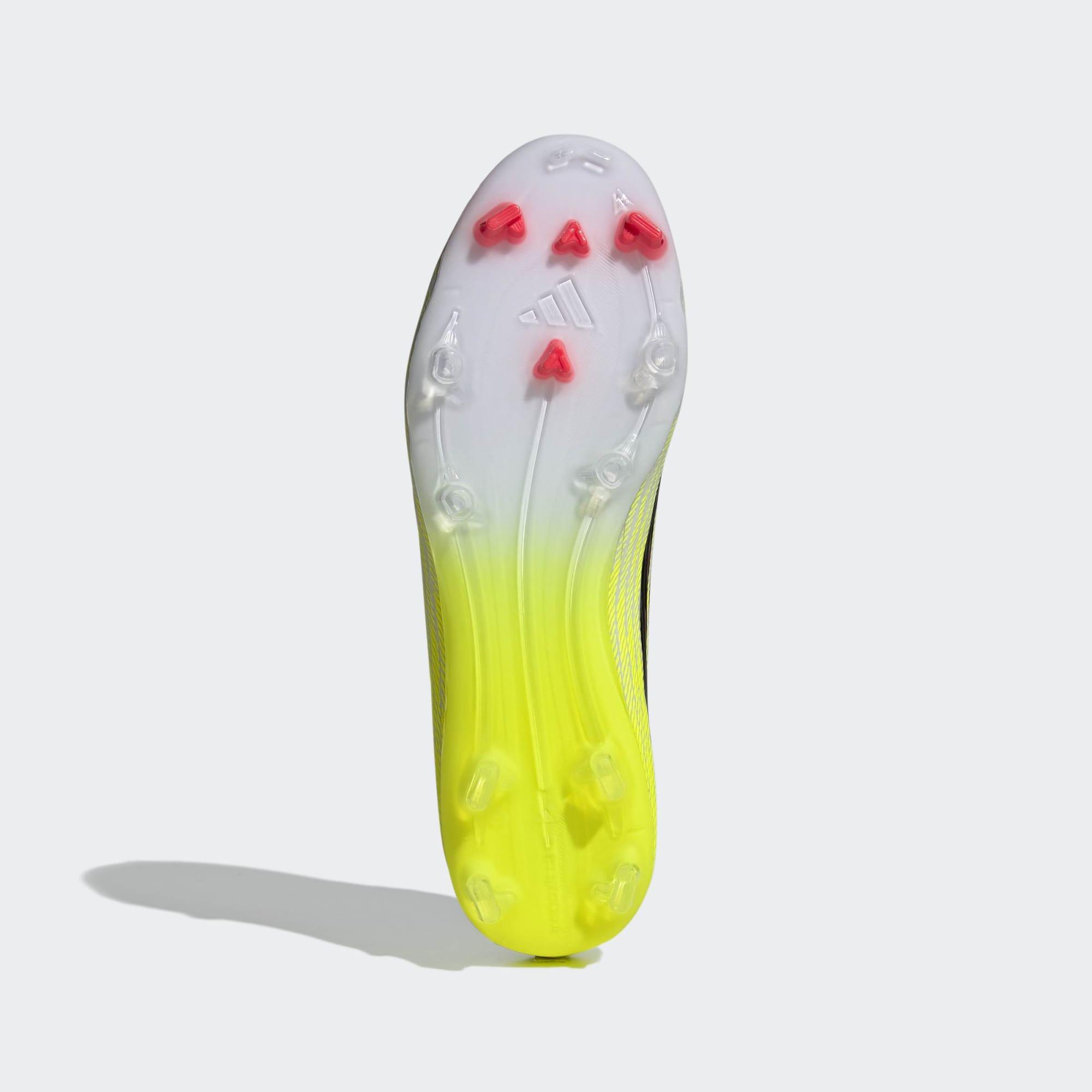 Scarpe calcio adulto F50 LEAGUE FG/MG gialle 8/8
