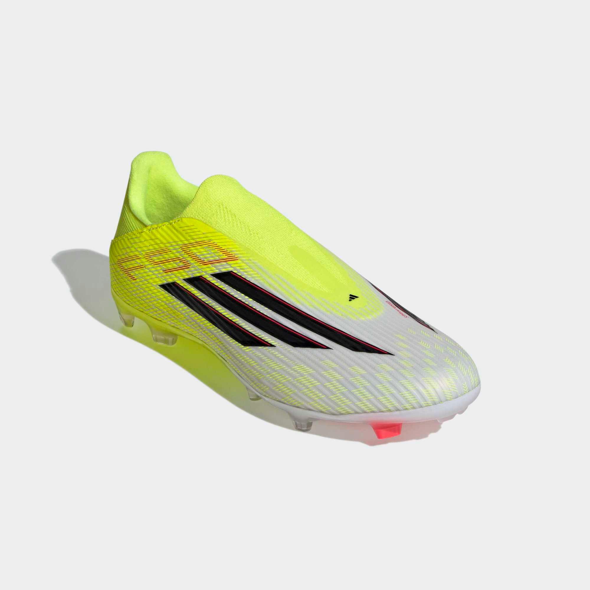 Chuteiras de Futebol sem Atacadores Adulto F50 League FG/MG Amarelo 5/8